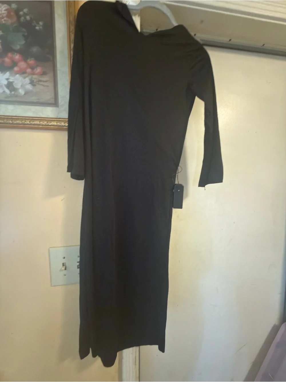 Target Black Hooded Skeleton Costume with Blue and Gray Accents